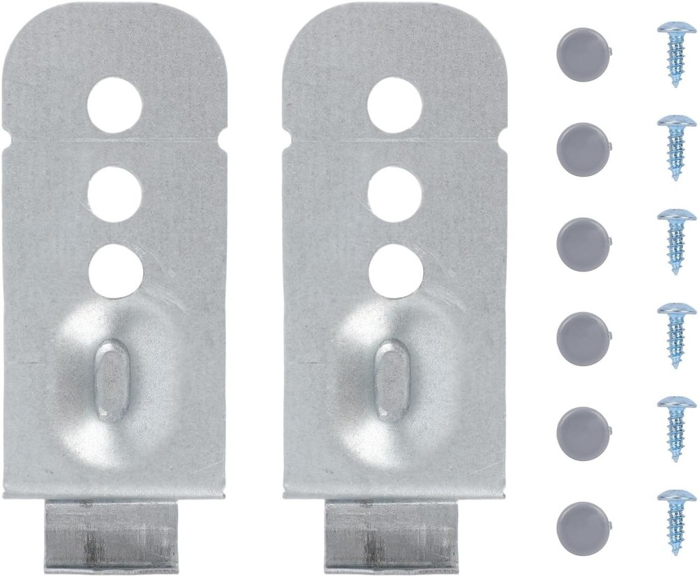 2-Pack Stainless Steel Dishwasher Installation Bracket Set for Samsung Models