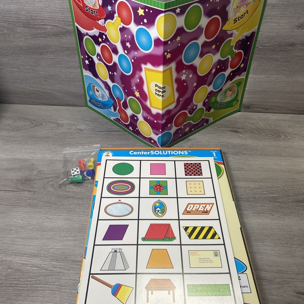 Carson Dellosa Math Board Games Learning Educational Grade 1 Complete Set Of 4