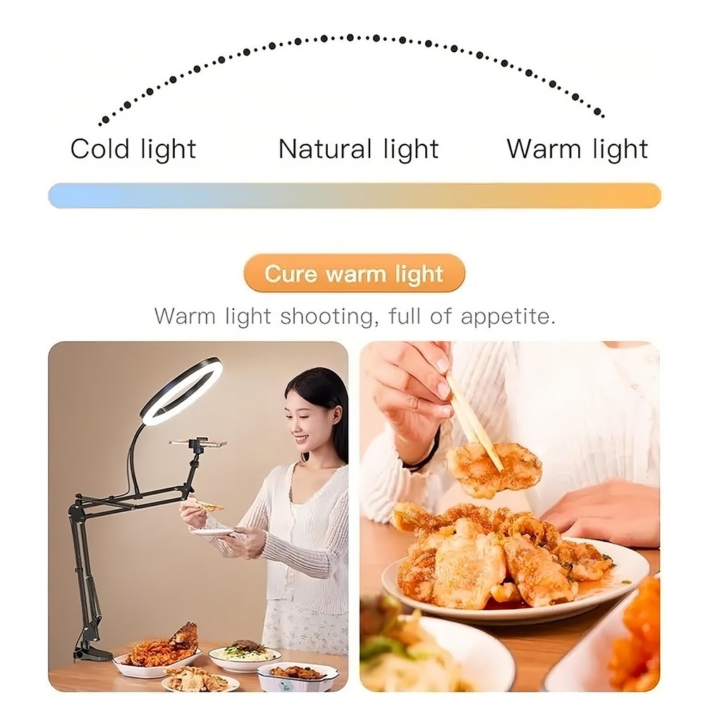 Phone Holders Camera Stand Mount LED Ring Light Kit for Video Record Live Stream