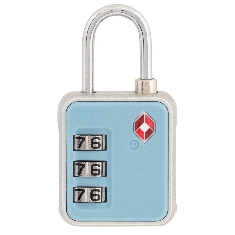 4 Pack 3-Dial Luggage Locks Durable Zinc Multi Color Set