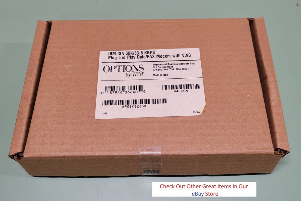 IBM 01k1222 ISA Modem, Made by US Robotics **NEW**