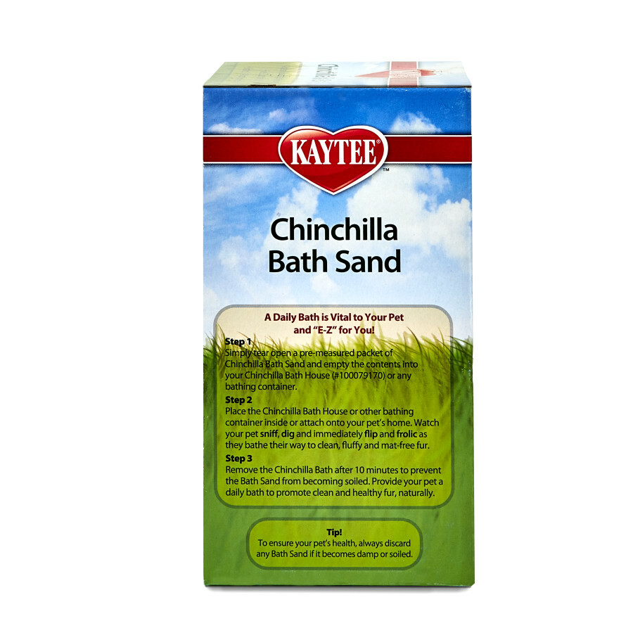 Kaytee Super Pet Chinchilla Bath Sand 5 E-Z Pour Packets