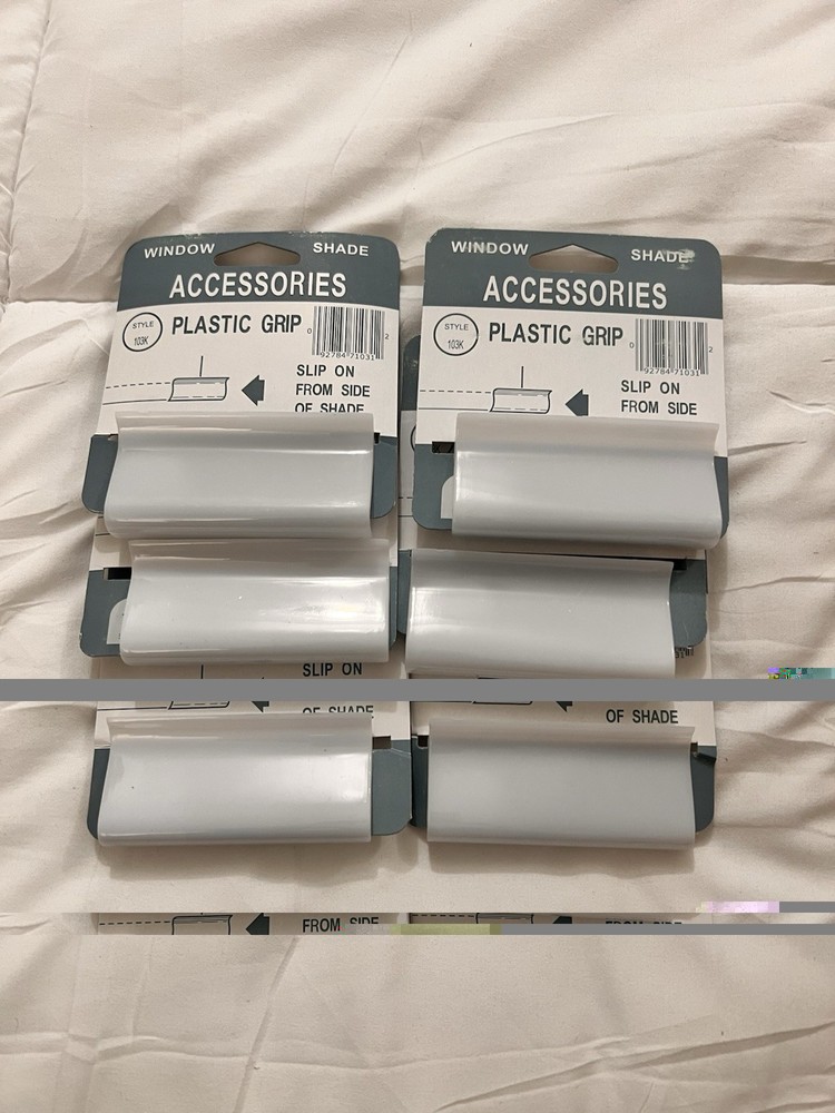 6Pieces Shade Pulls for Roller Shades, Window Shade Pulls, White Roller Shade.