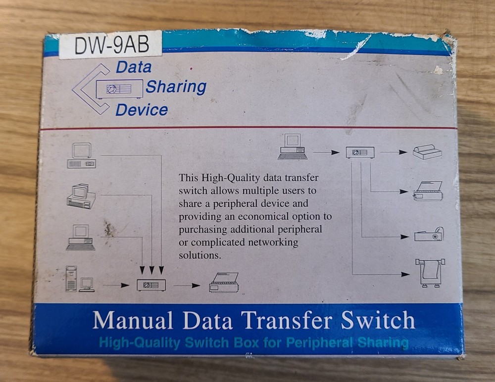 2-WAY MANUAL DATA TRANSFER SWITCH BOX - AB