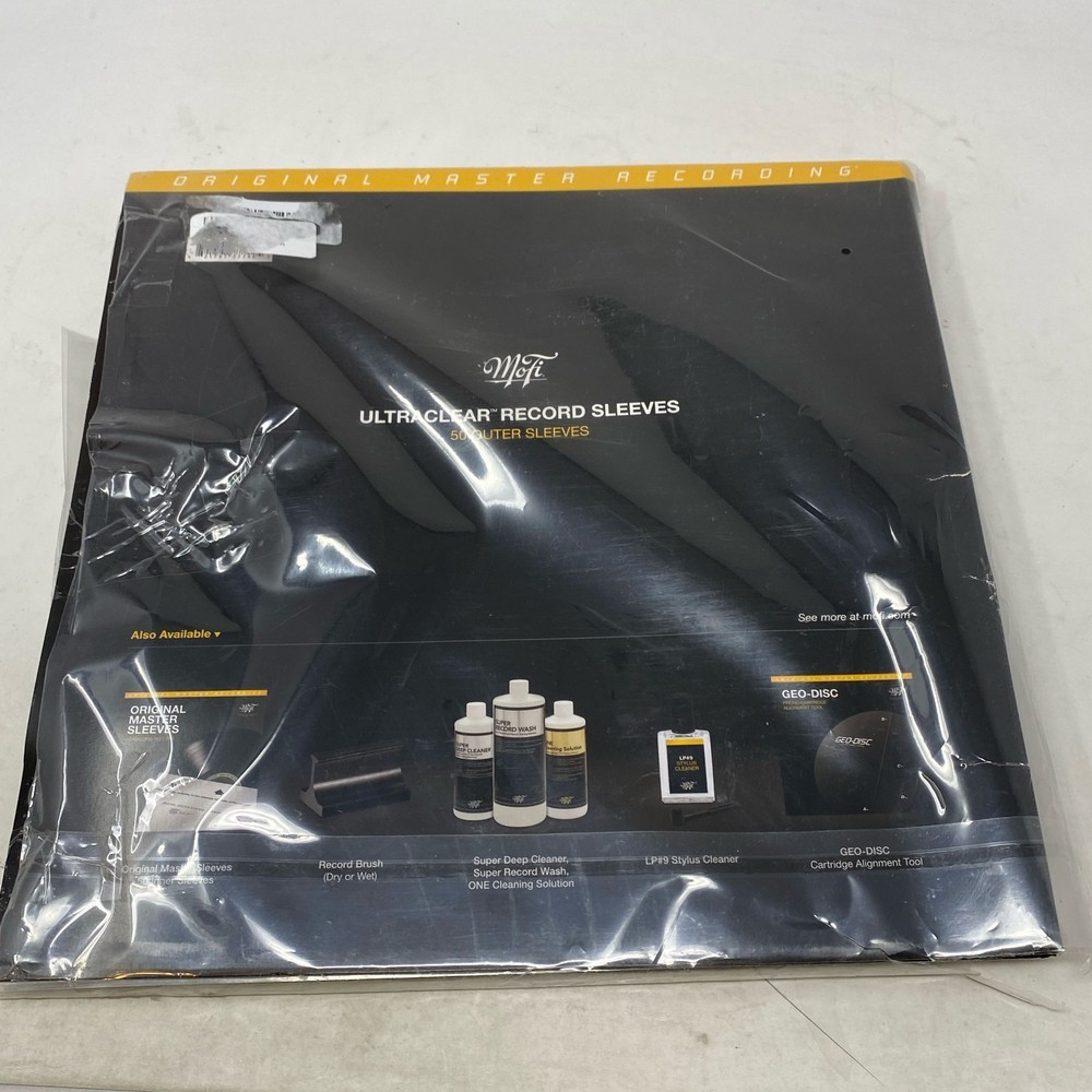 Mobile Fidelity UltraClear Record Outer Sleeves 50pk Crystal Clear