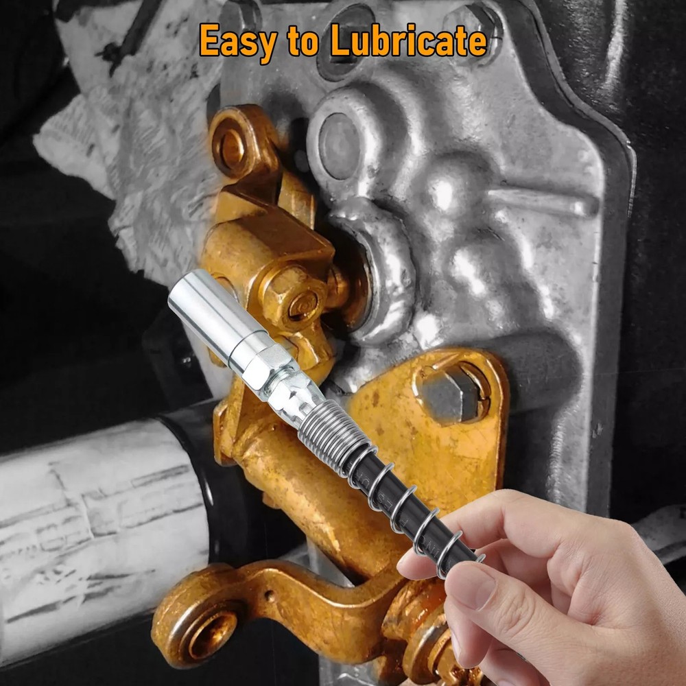 1 Set Right-Angle 90-Degree Push-on Grease Coupler With 1/8 Inch NPT Threads