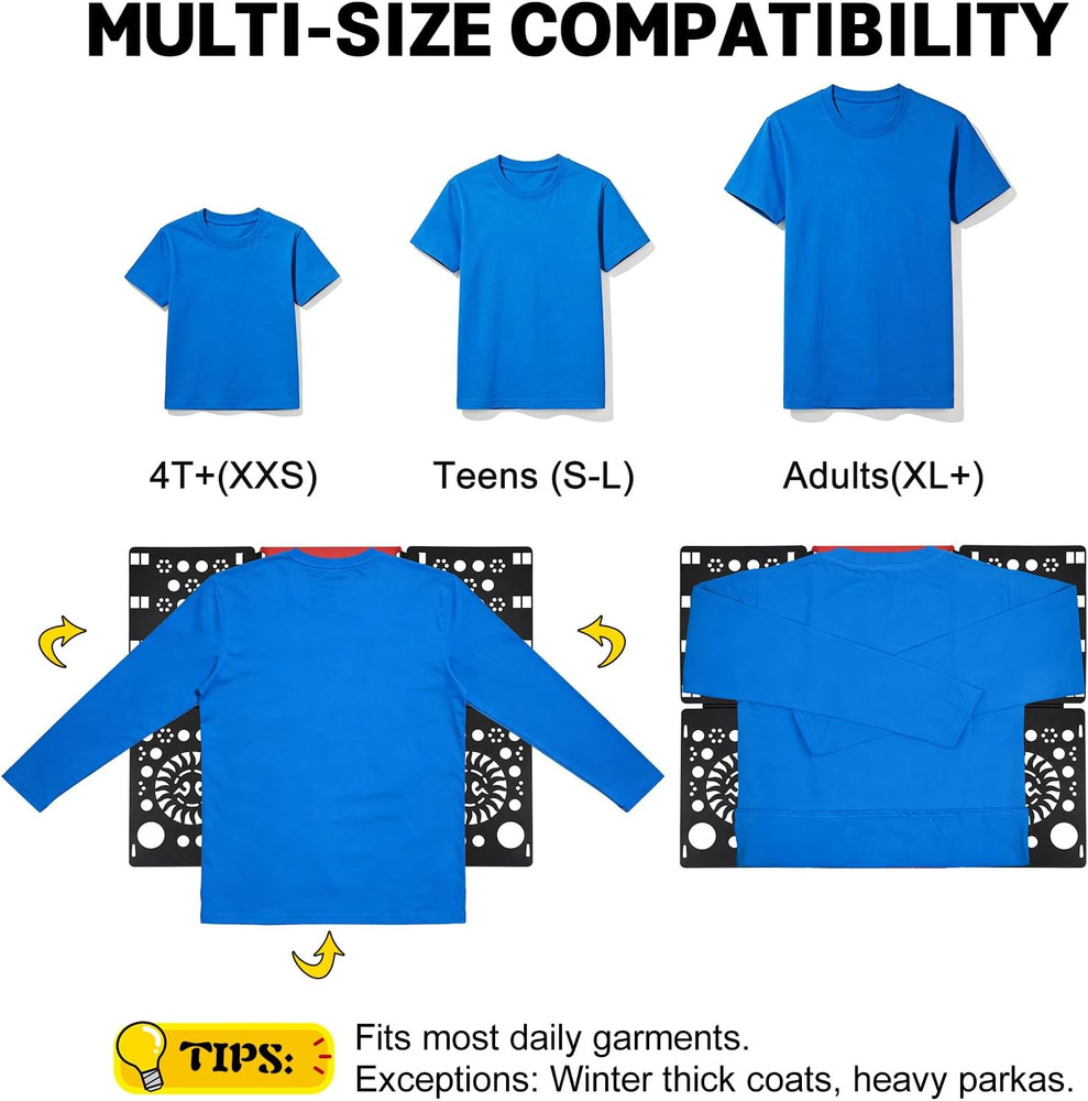 Version 3 Shirt Folding Board T Shirts Clothes Folder Durable Plastic Folding He