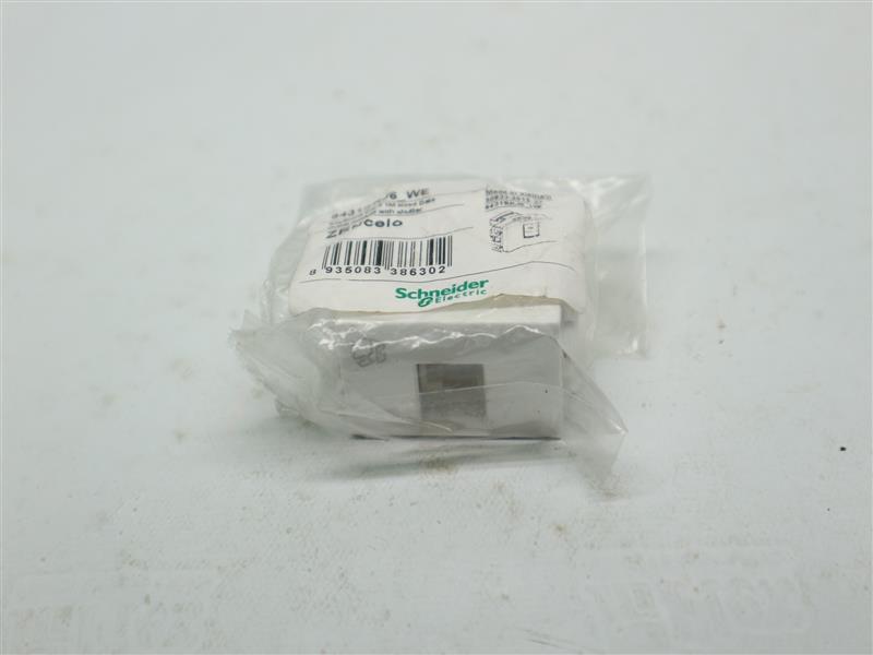 Lot 9pcs Schneider 8431SRJ6_WE 8431SRJ6WE Data Outlet Module with Shutter