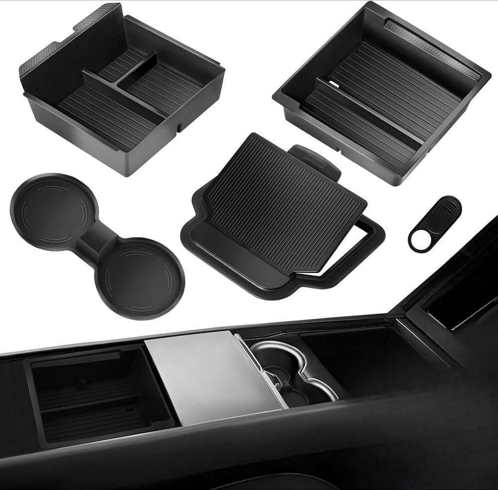 2025 Upgraded Center Console Storage Tray Accessory for Tesla Model 3