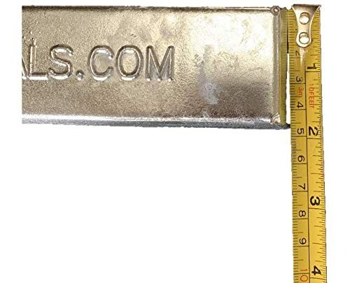 RotoMetals Zinc Ingot 99.7% min About 3.5 pounds Great for Small Castings/Weight