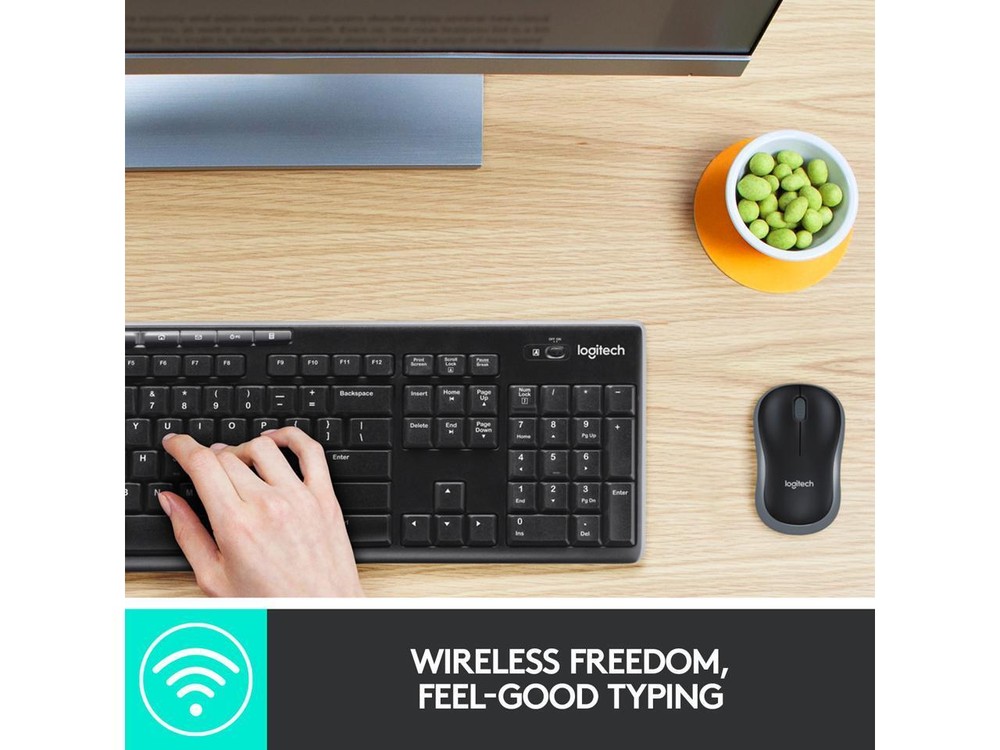 Logitech MK270 Wireless Keyboard And Mouse Combo For Windows, 2.4 GHz Wireless,