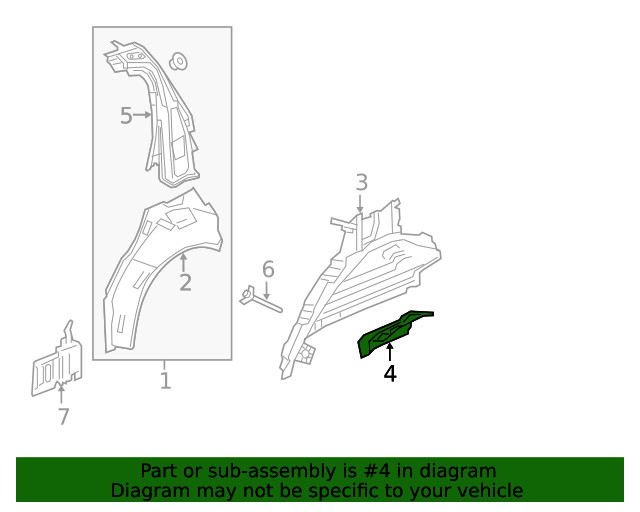 Genuine GM Reinforced Panel 95368735