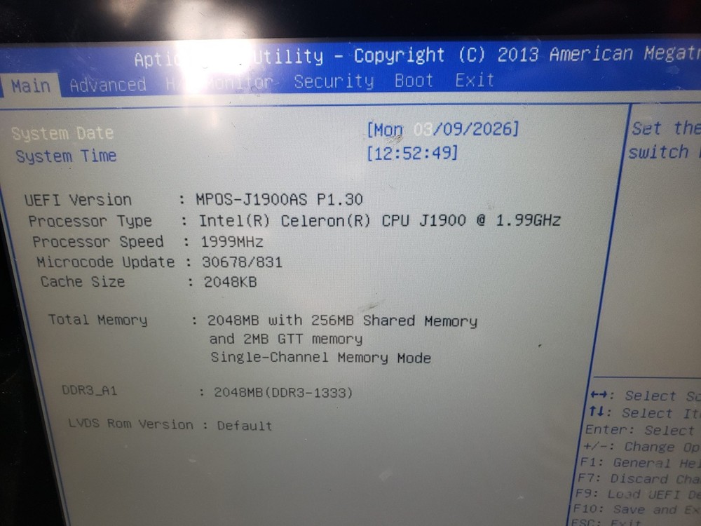 POS touchscreen wavepos-66 (J1900) computer - as is