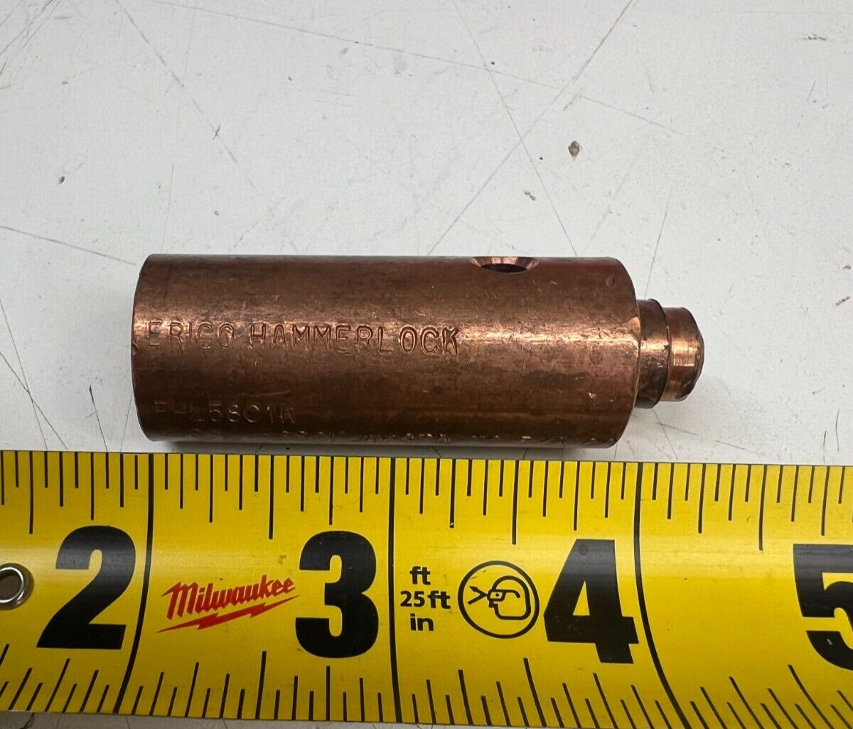 Erico hammerlock Grounding Connector Copper 6 to 4 AWG SOL Wire Size EHL58C1K