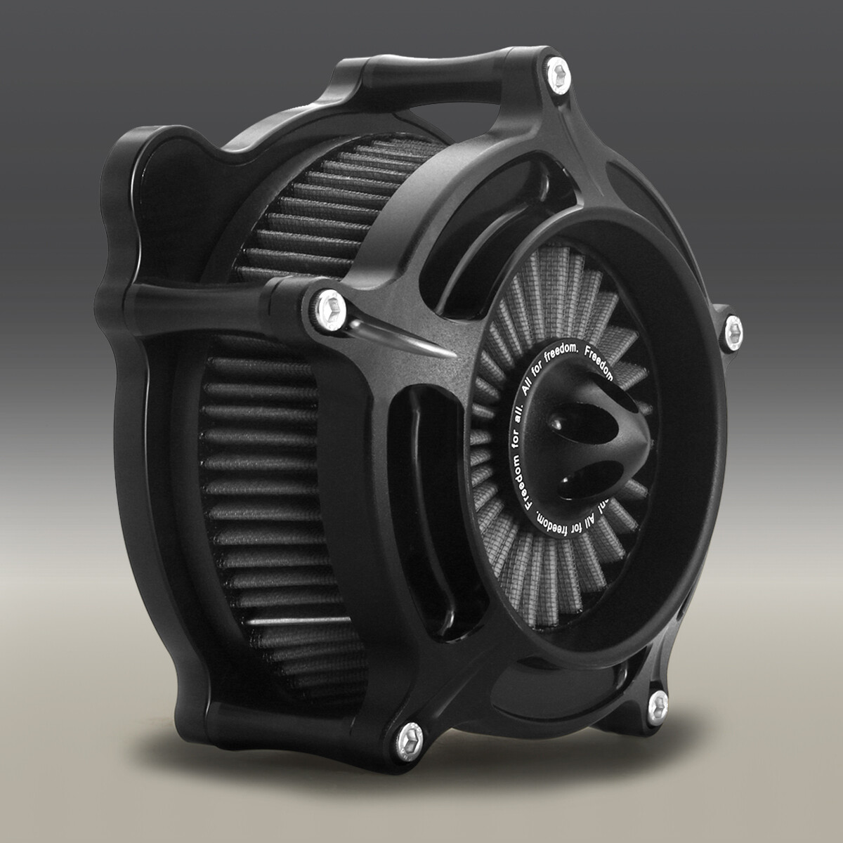 Spike Ops Black Air Intake Filter For Harley Softail FLSTNI FXST Slim FLS 00-15