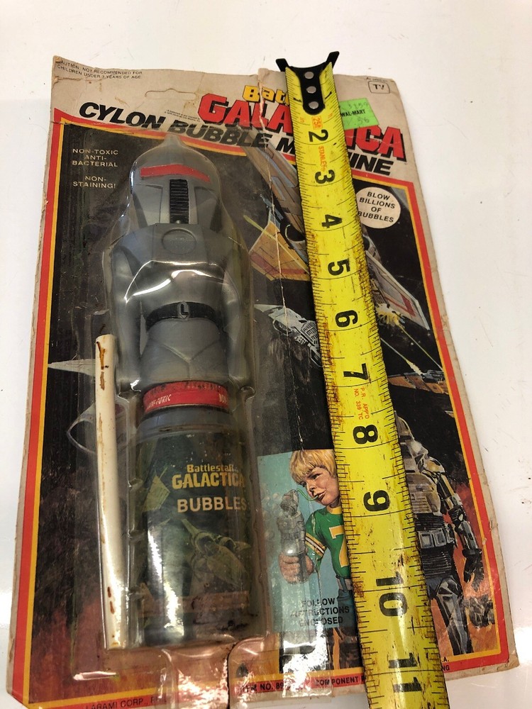 RARE 1978 Battlestar Galactica Cylon bubble machine still sealed DOES NOT WORK