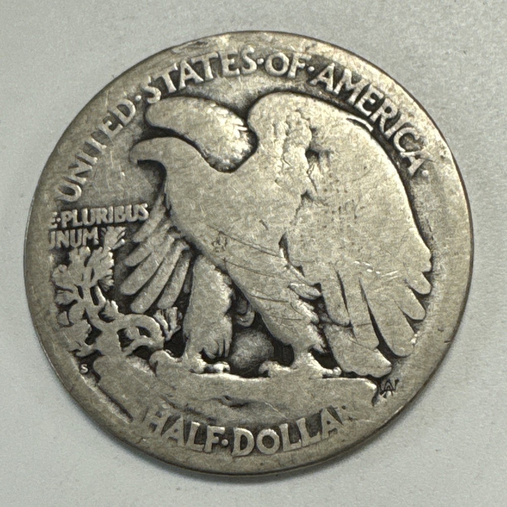 1921-S Walking Liberty Half Dollar.