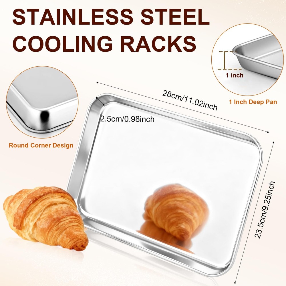Toaster Oven Tray Compatible with Hamilton 11"*9.3", Silver