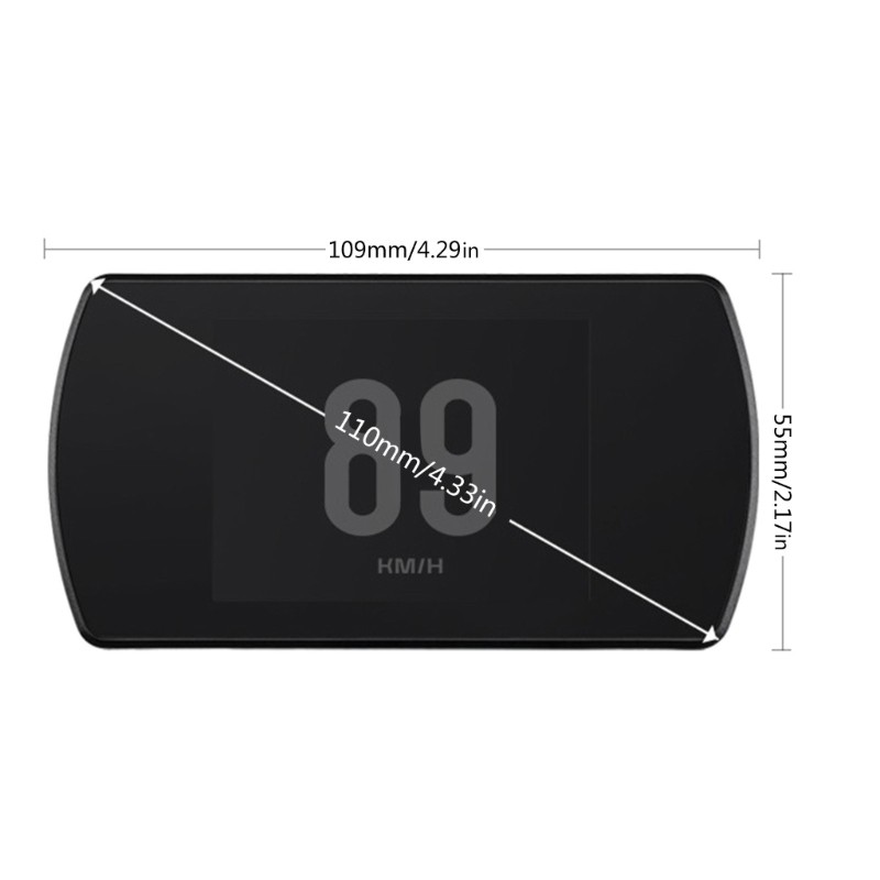 Head Up Display Digital Navigation Speedometer Overspeed Alarm Diagnostic Meter