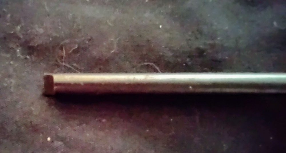 Three gun screwdrivers with hollow ground tip.