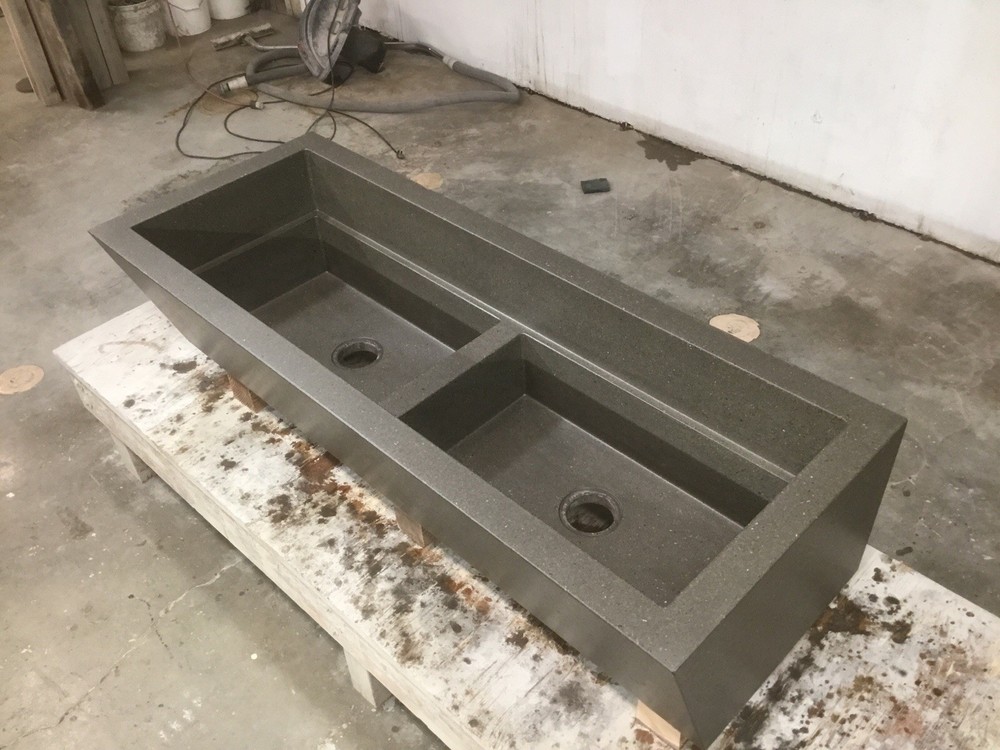 Utility sink wooden molds