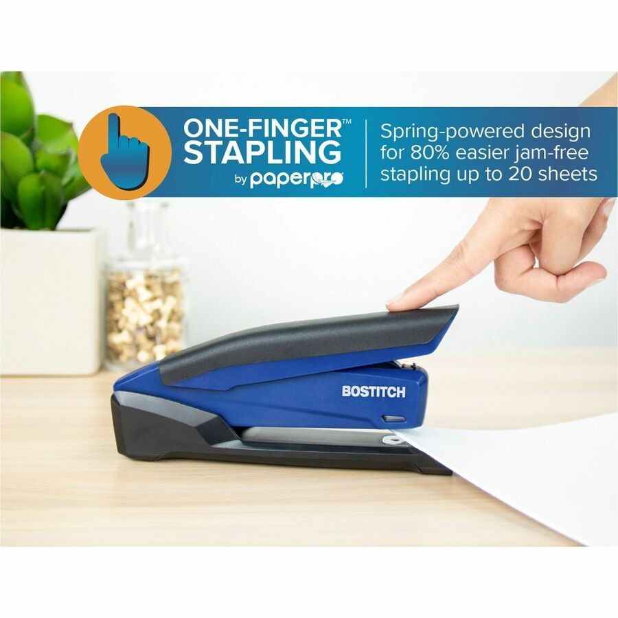 Paperpro 1000 Desktop Stapler - 20 Sheets Capacity - Transparent Blue (ACI1122)