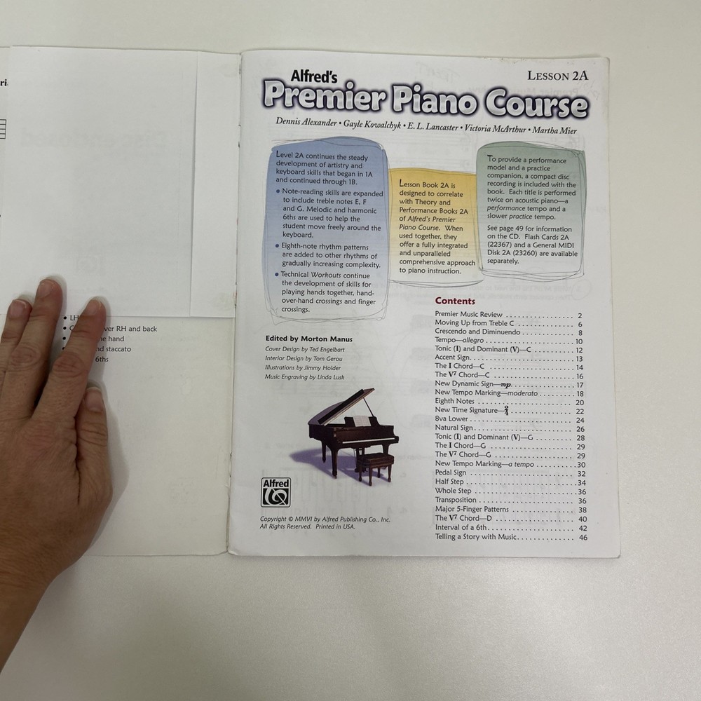 Alfred Premier Piano Course Lesson Book 2A Includes CD
