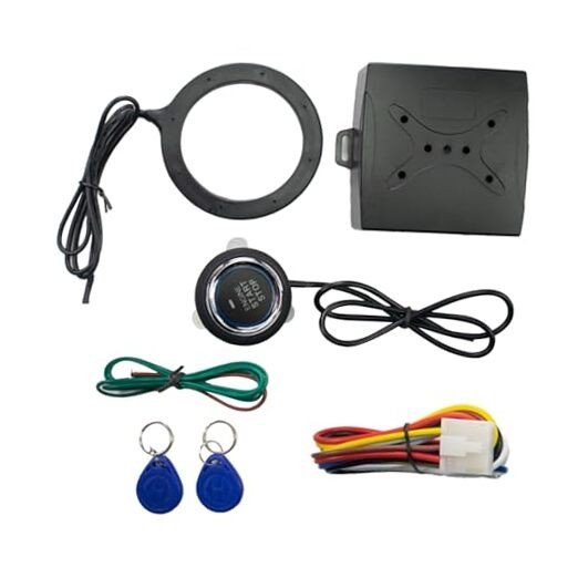 Car Smart Push Engine Start Button Kit & Keyless Entry Starter System,