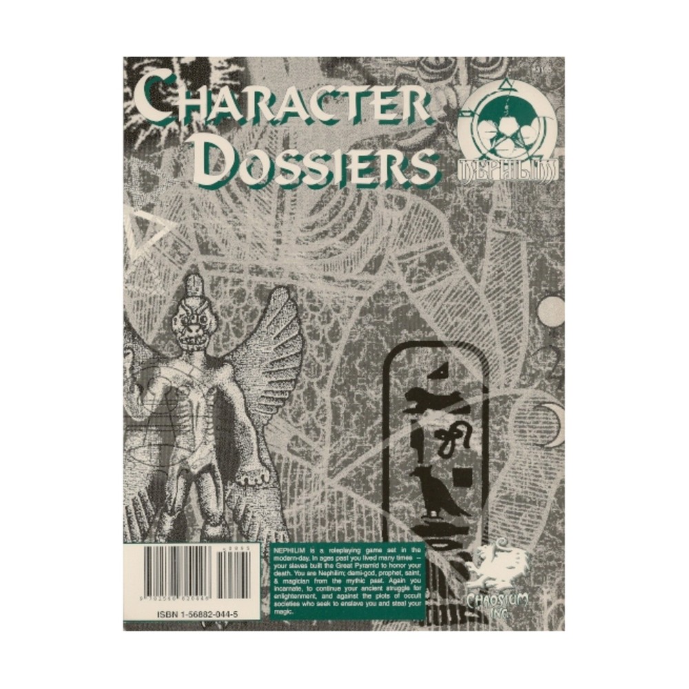 Chaosium Nephilim Character Dossiers VG