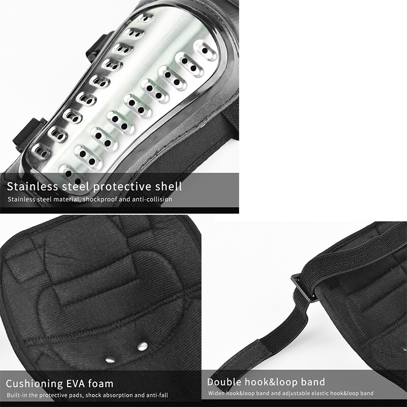 WOSAWE Motorcycle Elbow Pads Motocross Elbow Guard Stainless Steel Arm Protector