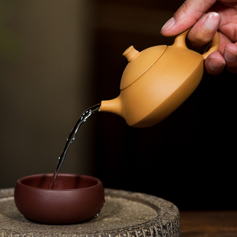 Chinese yixing tea pot zisha duan clay marked kungfu tea pot 110ml for puer tea