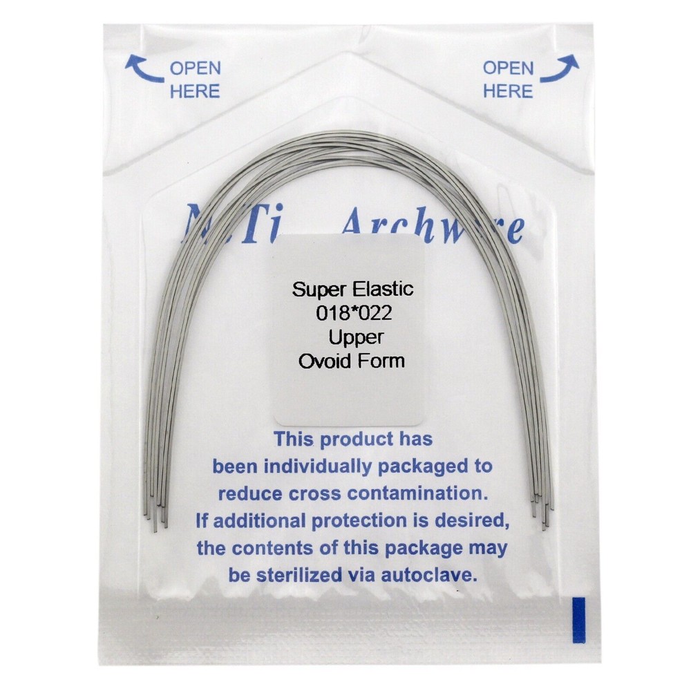 10 pcs/Pack Dental Orthodontic Super Elastic Niti Arch Wire Rectangular Nature