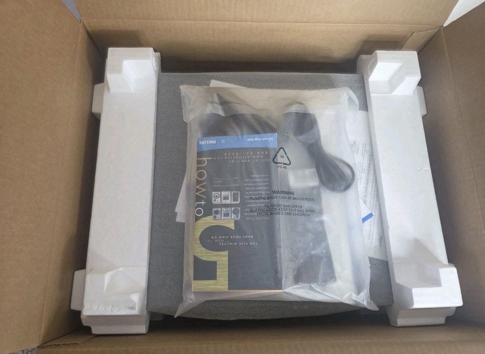 Philips 3-CD Changer CD-R Integrated Speed Dubbing Audio CD Recorder Open Box!!