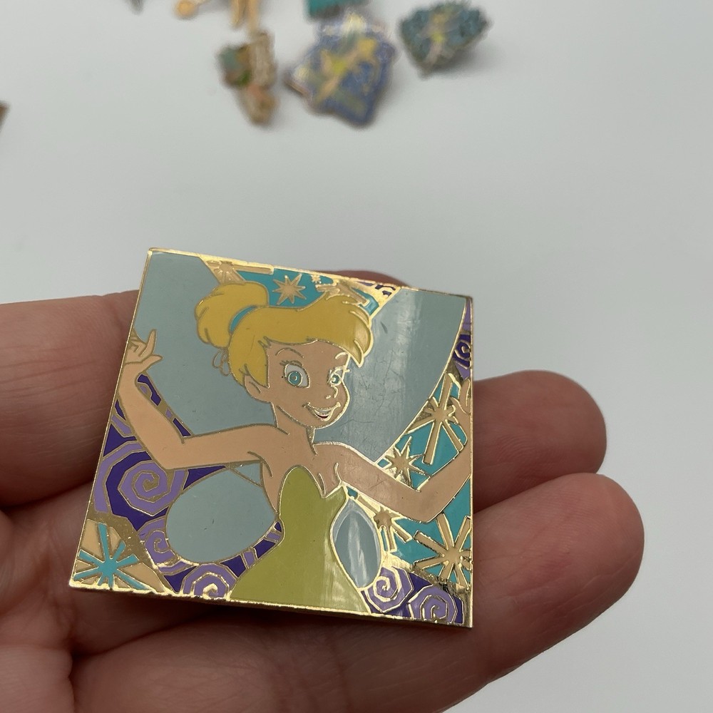 DISNEY DLR TINKER BELL PSYCHEDLIC SQUARE PIN ~ 2004