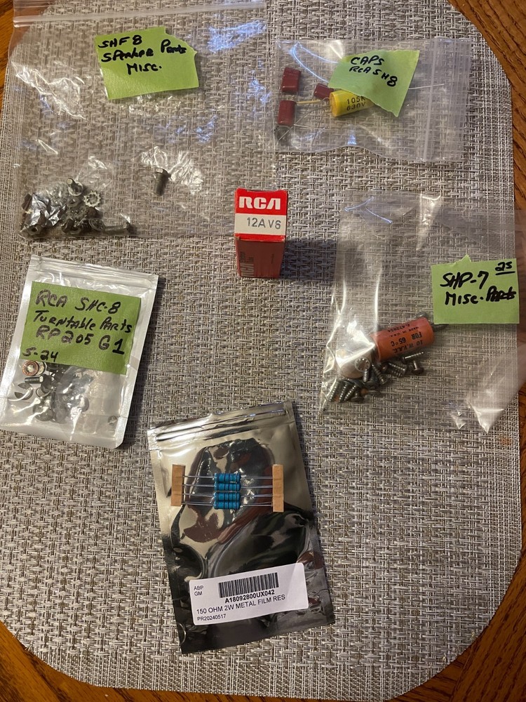 RCA Orthophonic --Various Misc. Spare Parts