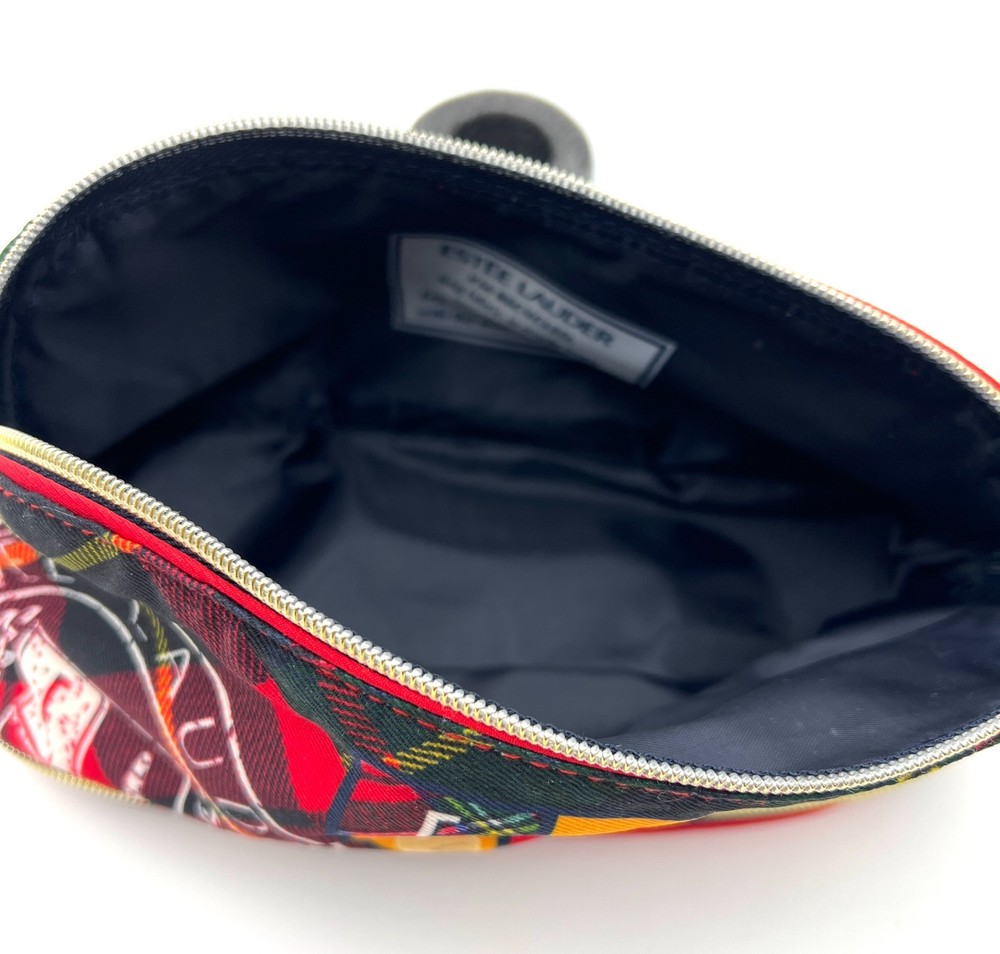 2 Bags: Estee Lauder Double layer Compartment Makeup Bag ~ Two Side Look