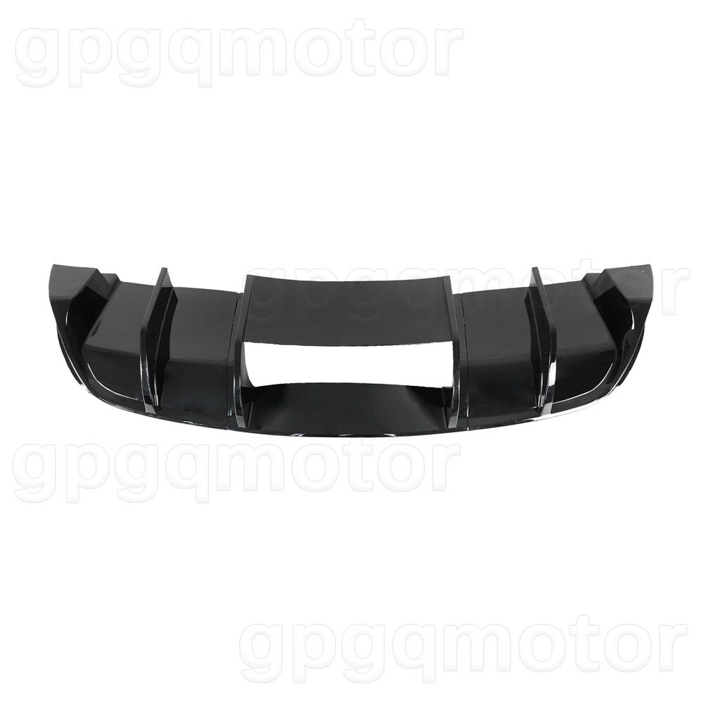 For Corvette C6 2005-2013 Performance Style Gloss Black Rear Bumper Lip Diffuser