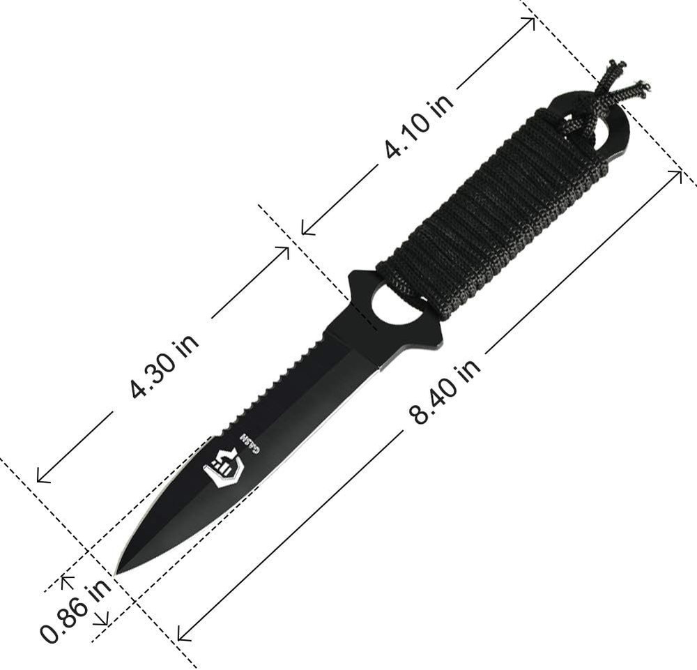 Scuba Diving Knife with Leg Straps & Sheath, Razor Sharp - Lightweight Diving...