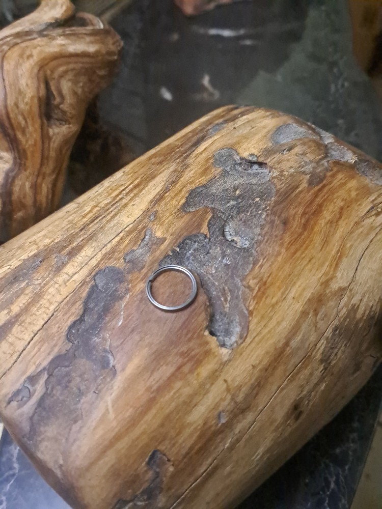 Small 16mm Accessory Titanium Sidepush Keyring