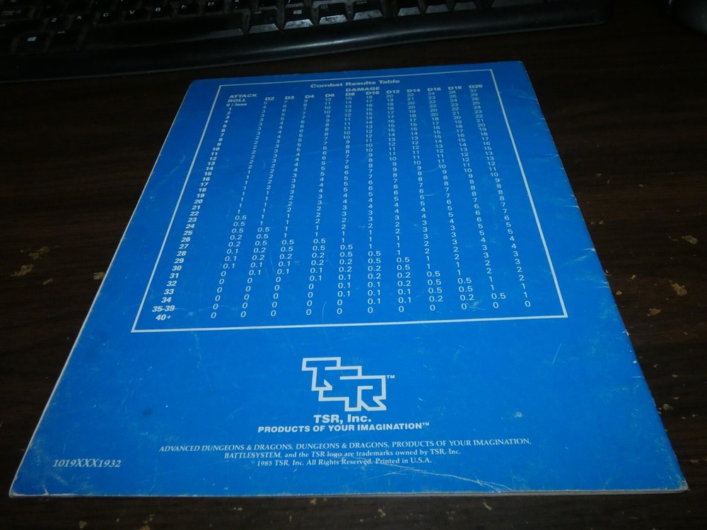 TSR: Battle System: Fantasy Combat Supplement