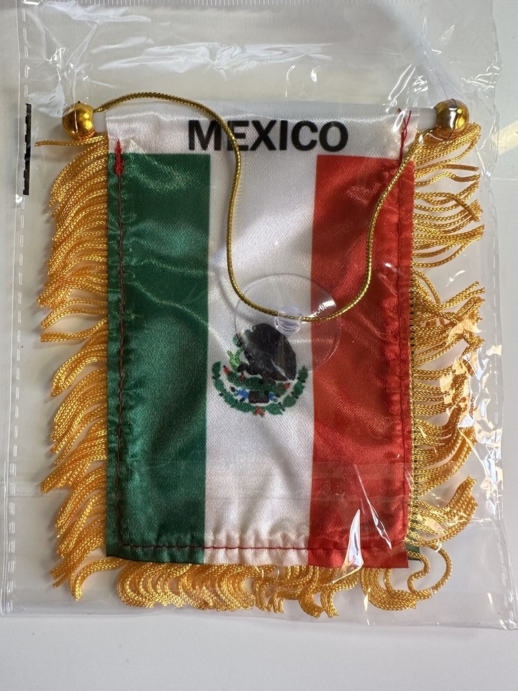 Mexico Mini Banner Black Eagle 4 X 6