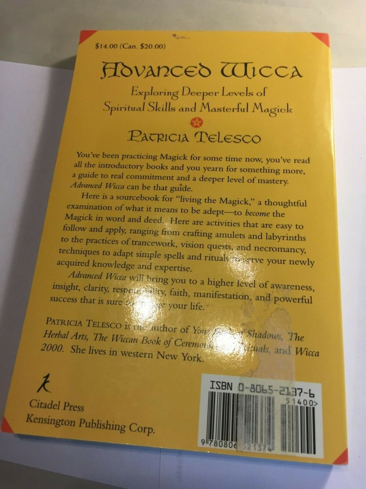 Advanced Wicca by Telesco, Patricia (Paperback)