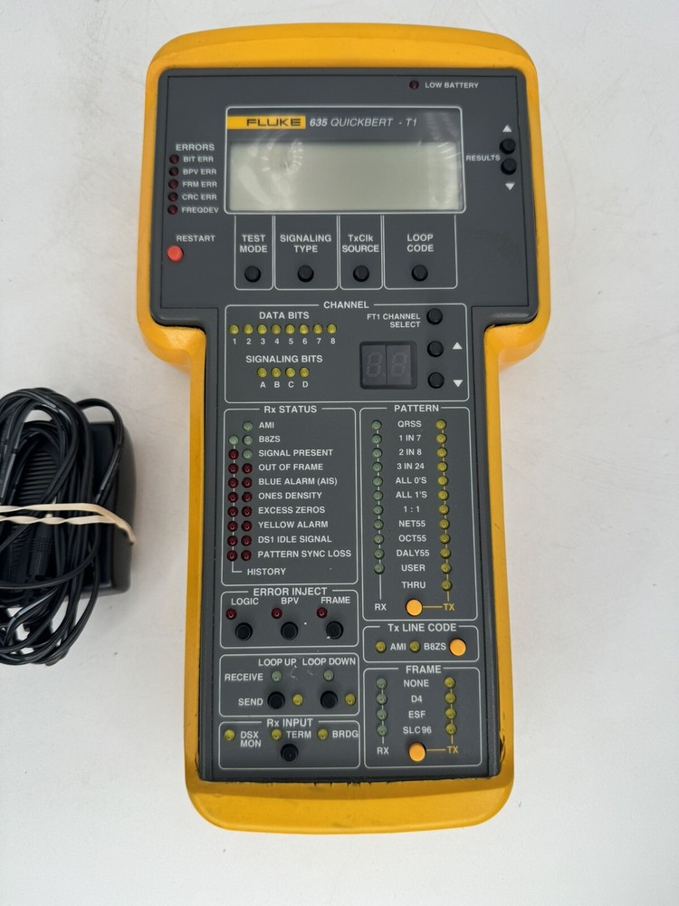 Fluke 635 Quickbert T1 - AS IS - Bad Battery