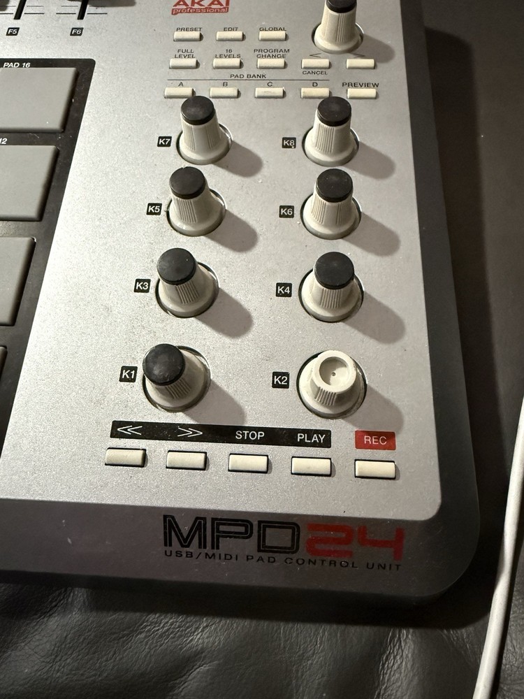 Used Akai Professional MPD24 MIDI Controller in excellent condition