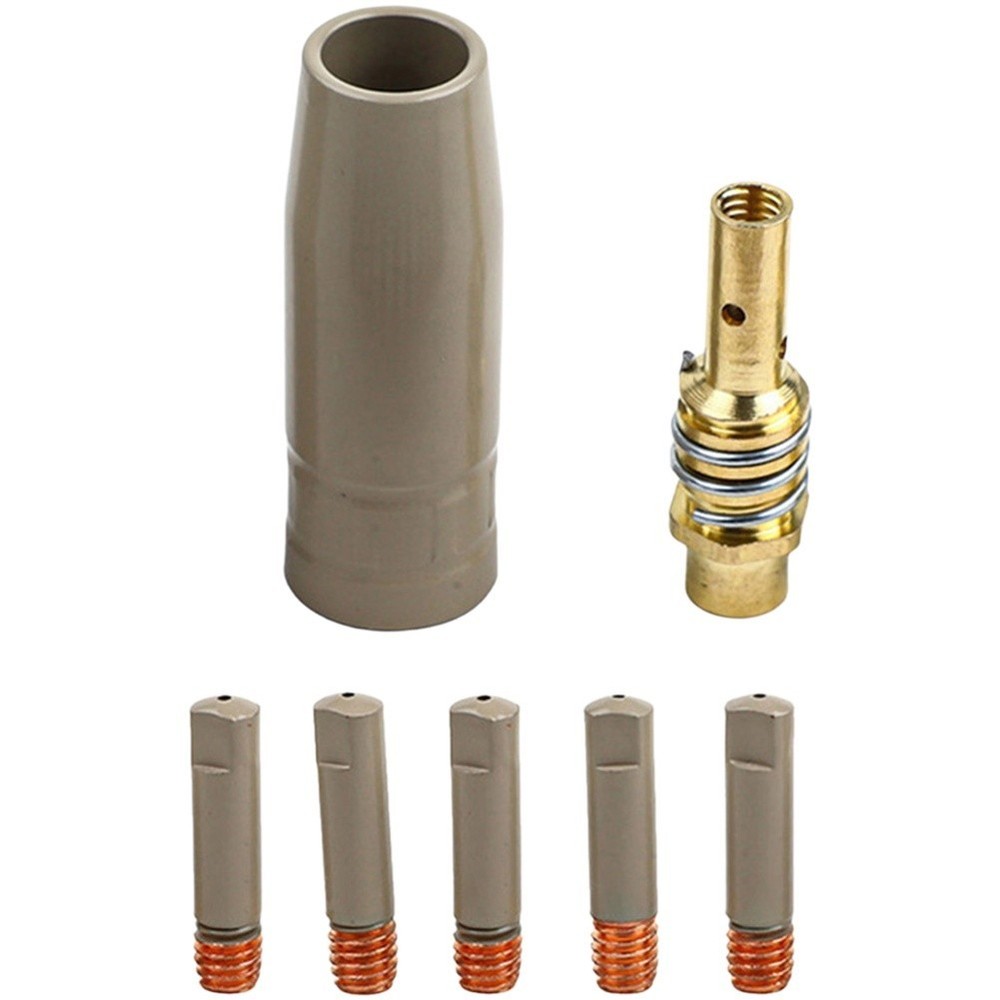 7PCS Coating Protection Nozzle for 15AK Airless Welding with Contact Tips