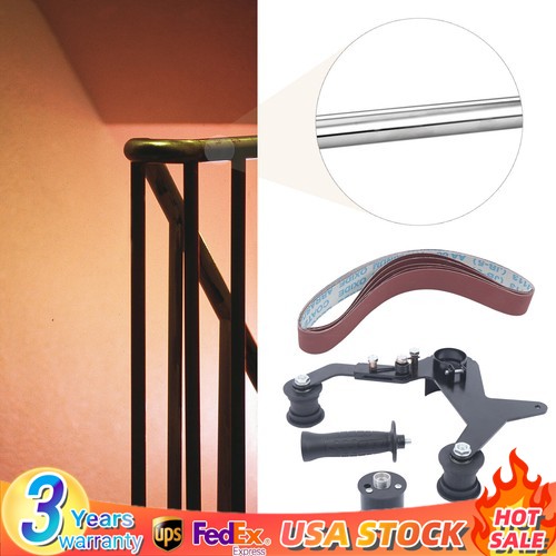 Fit 5/8-11 Angle Grinder Pipe Tube Polishing Tool Belt Sander Attachment Bracket