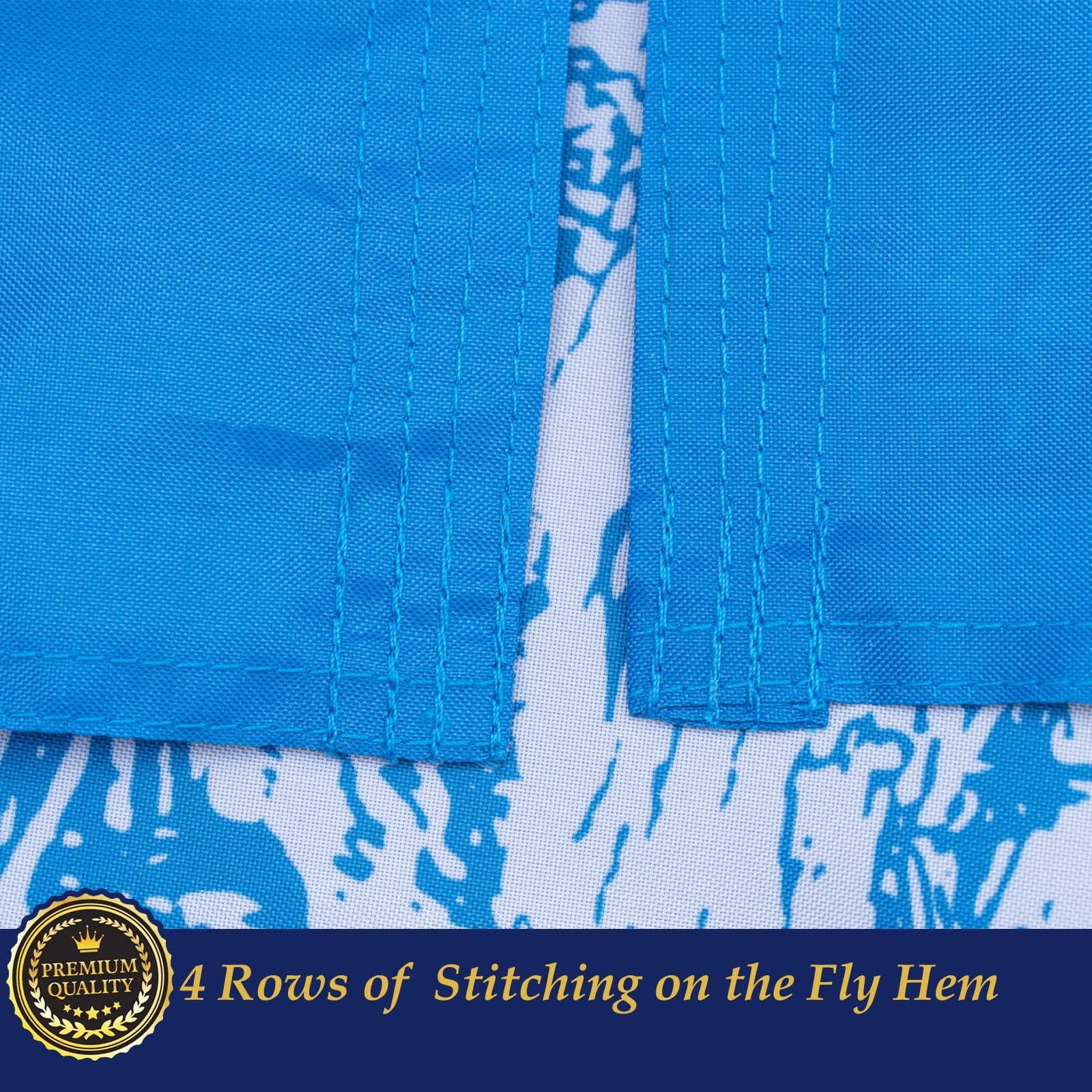 South Dakota State Flag 5x8 Outdoor Embroidered Flag Heavy Duty Sewn Stripes Bra