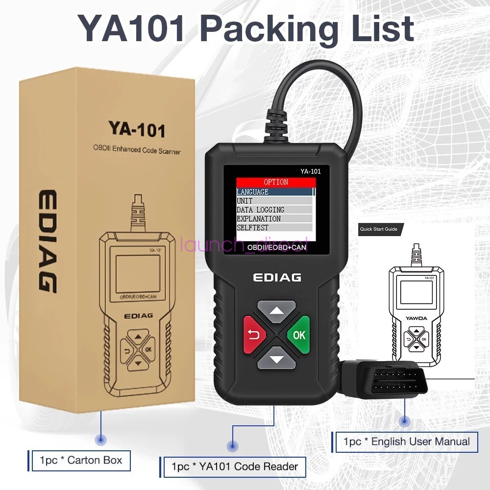 Full OBD2 Diagnostic Tool Car Check Engine Fault Code Reader OBDII Scanner USA