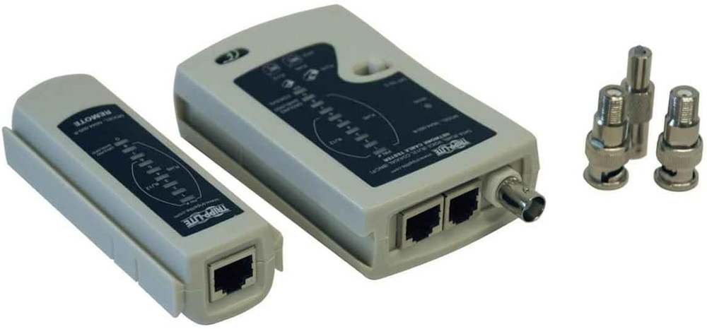 Network Cable Continuity Tester for Cat5/Cat6, Phone and Coax Cable Assemblies (