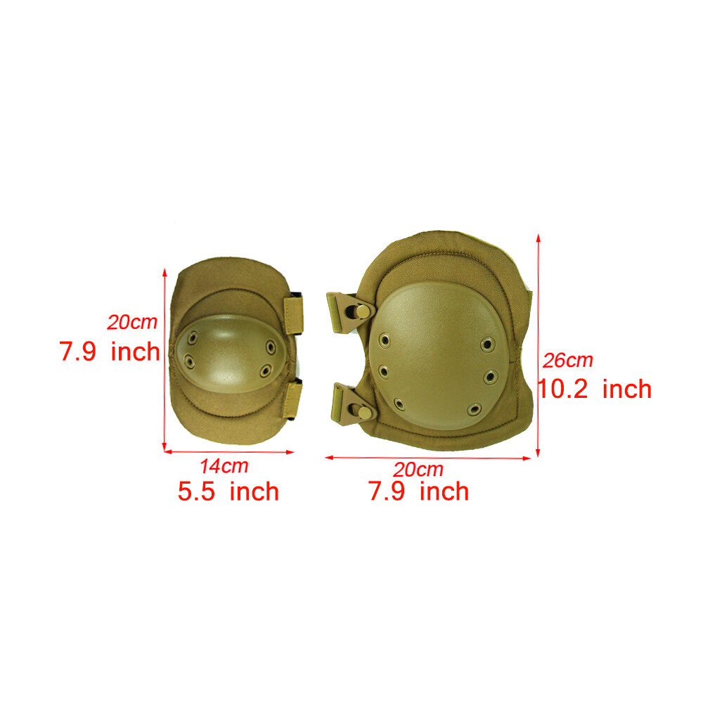 Military Tactical Combat Knee Pad Elbow Pad Set Outdoor Sports Safety Guard Gear